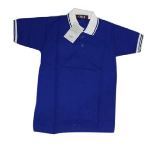 Cotton Plain Dyed Short Sleeve School T Shirt