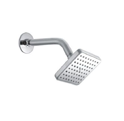 Silver Glossy Finish Square Bathroom Shower Head