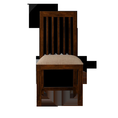 Indian Style Lightweight Portable Solid Wood And Fabric Medium Back Chair
