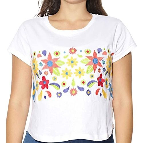 Yellow Cartoon Printed Fancy Short Sleeve Round Neck Cotton T-shirt For  Women at Best Price in Tirupur