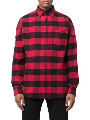 Men Checked Casual Wear Cotton Shirt