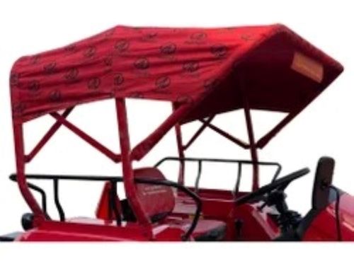 Red Painted Hot Rolled Long-Lasting Mild Steel And Polycarbonate Tractor Hood 