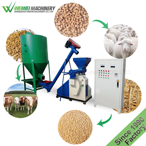 Weiwie Semi Automatic Animal Feed Pellet Making Machine By Zhengzhou Weiwei Machinery Co.,Ltd