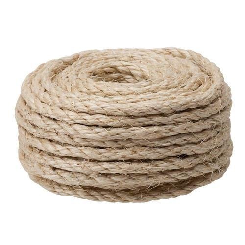 100% Nature Friendly Light Brown Twisted Jute Rope For Pot Holding