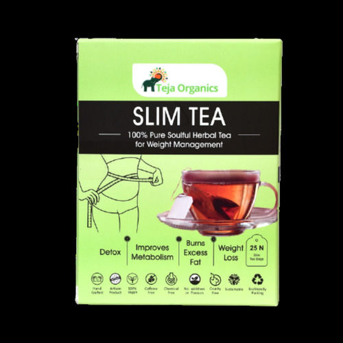 100% Pure Soulful Herbal Slim Tea (25 Tea Bags) For Weight Management