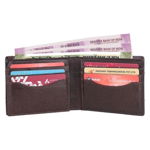 Handmade Leather Wallet. Mens Wallet Coins. Psychedelic pattern Embossed