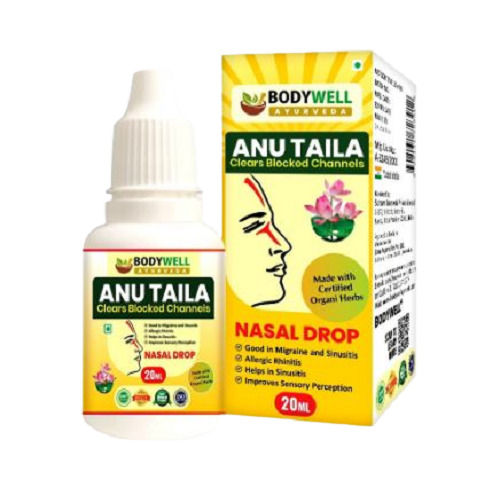 20 Ml Ayurvedic Nasal Drop For Clears Blocked Channels Ingredients: Organic Herbs