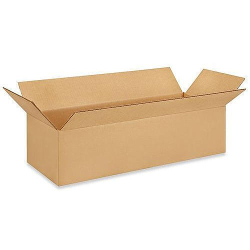 3 Ply Plain Brown Rectangular Corrugated Box For Packaging Usage