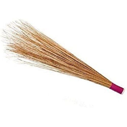 Light Brown 30 Inches Eco Friendly Coconut Leaf Stick Brooms For Household Work