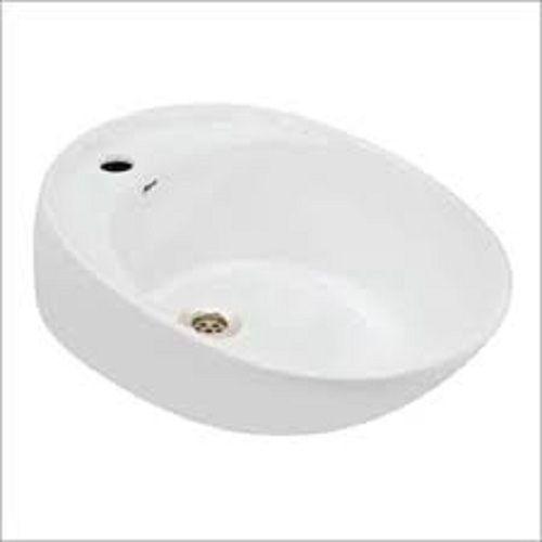 White 420 X 420 X 165 Mm Size Wall Mounted Table Top Wash Basin