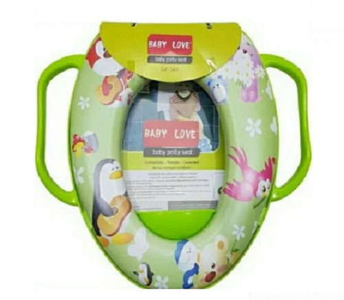 Green 500 Gram Portable Plastic Baby Potty Seat For 18-24 Months Baby