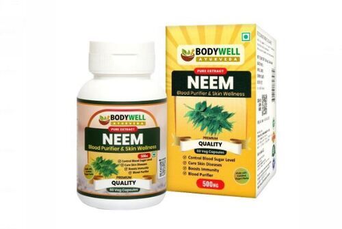 500 Mg Ayurvedic Neem Caspule For Skin Wellness 