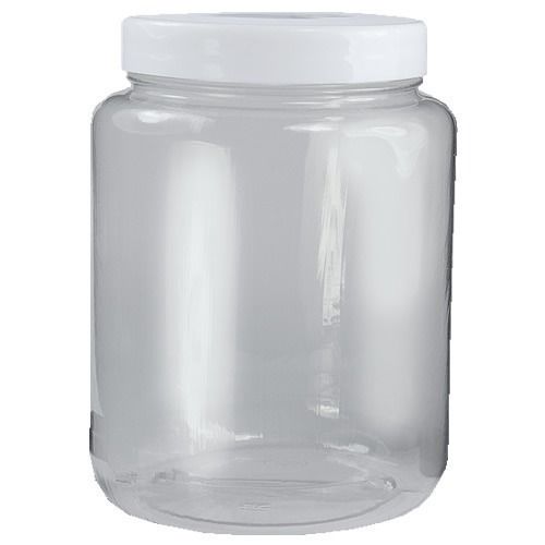 600 Millilitre Storage Round Transparent Durable HDPE Plastic Jar