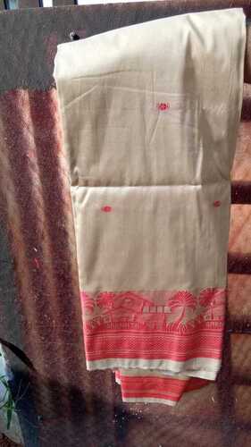 Daily Casual Wear Ladies Gadwal Plain Cotton Saree With Blouse Piece