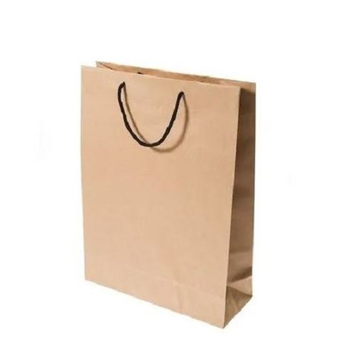 Brown 24 X 11 X 31 Cm Rectangular Plain Flexi Loop Handle Paper Carry Bag