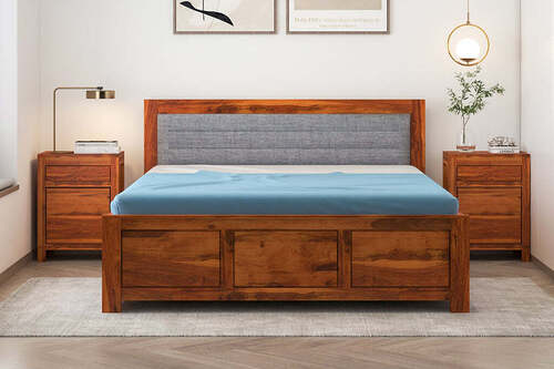 6 Feet Modern Design Wooden Bed For Home And Hotel Use