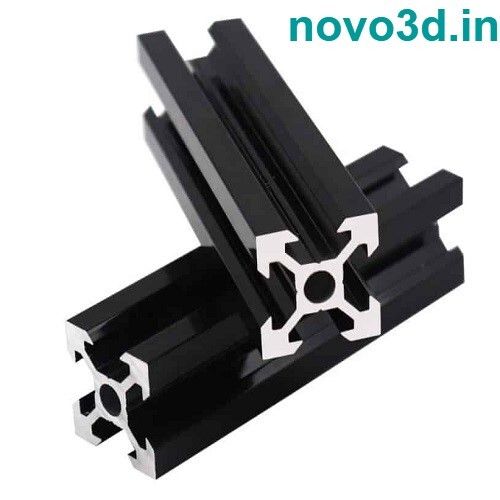 Aluminium Profiles 2020 V Slot Extrusion Black Anodized Dimension(L*W*H): 20X20X1000 Millimeter (Mm)