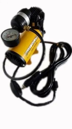 Yellow And Black Analog Display Manual Operated Car Air Compressor