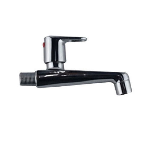 Silver 15 Mm Glossy Finish Round Brass Bathroom Faucets