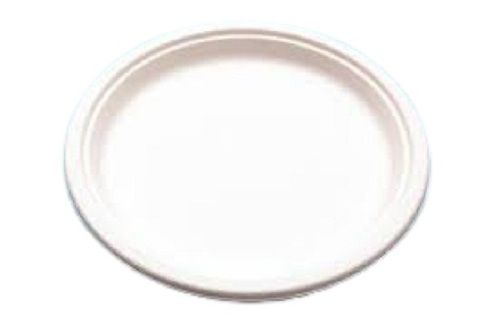 White Cold Resistant 7 Inch Plain Round Shape Dinnerware Paper Plate