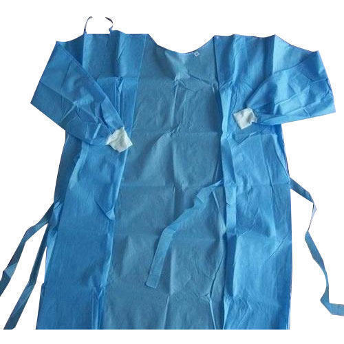 Disposable Blue Surgical Gown For Hospital And Laboratory Use