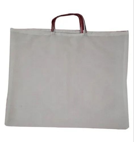Flexi Loop Handle Plain Cotton Cloth Bag For 5 Kilograms Storage
