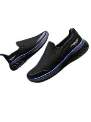 Black Low Heel Pointed Toe Fashionable Casual Shoes For Men 