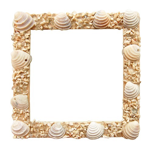Modern Design Lightweight Square Plain Paper and Craft Stick Photo Frame - 0.5 Cover Thickness, Brown Color, Fun Creative Display for Photos