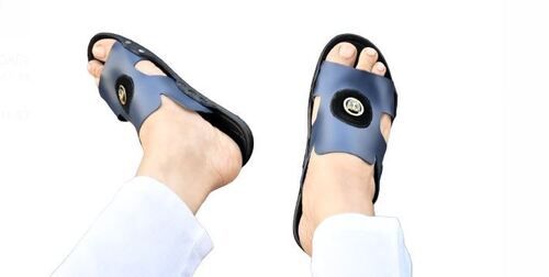 Light Blue Plain Soft Rubber Sole Mens Flip Flops Slipper at Best