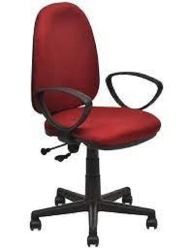 Machine Made 18 Inch Height And 23 Inch Width Polyester Fabric Office Chair 