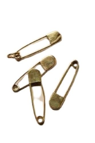 Super Quality Bright Plated Medium Size Golden Brass Safety Pins