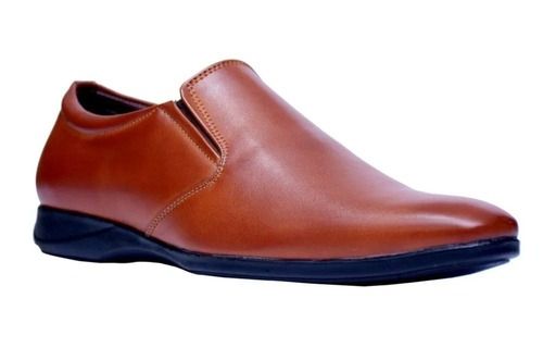 Comfortable Slip On And Low Heal Round Toe Formal Shoes For Mens