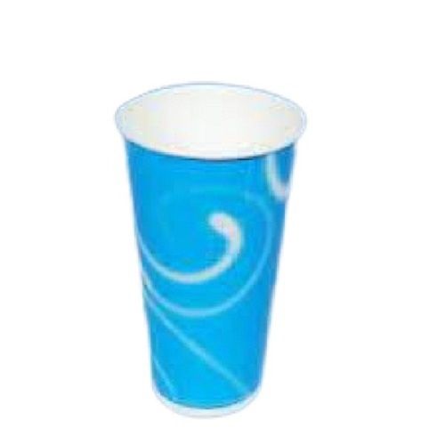 Blue With White Common Printed Round 6 Inch Size Disposable Paper Drinking Cup