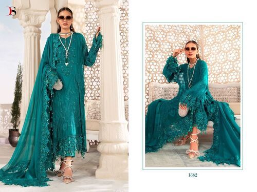 Ladies Embroidery Cotton Salwar Kameez For Party Wear Application: Industrial