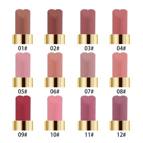 Long Lasting Smudge Proof All Types Skin Cosmetic Matte Lipstick For Ladies