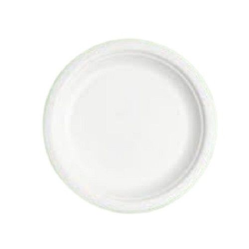 White Plain 8 Inch Round Shape Cold Resistant Disposable Dinner Paper Plate