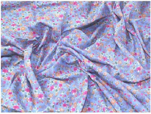 Multicolor Shrink Resistant Cotton Floral Print Fabrics For Making Garments