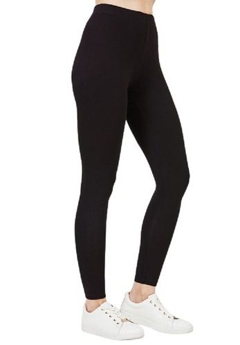 Ladies Womens Plain Leggings Full Length Cotton Black + Colours UK Size 4 -  26 | eBay