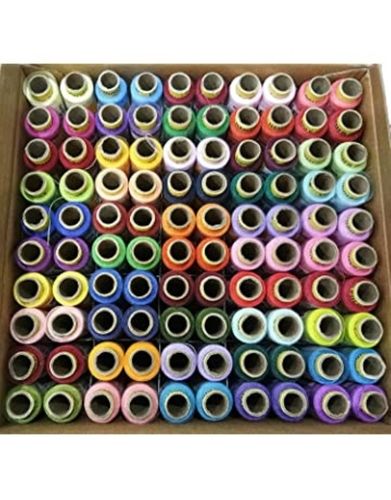 100 Tube Thread Count Plain Machine Made Polyester Sewing Thread 