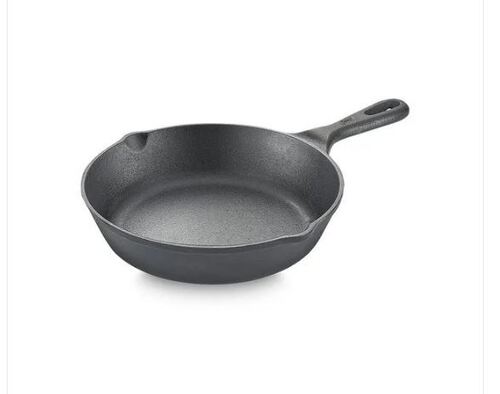 Black Finish Cast Iron Fry Pan - Material: Metal