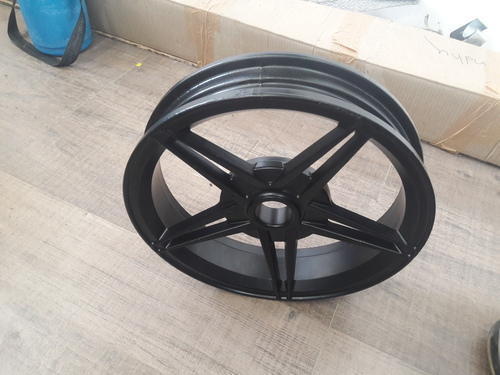 E Rickshaw Alloy Wheel With Black Finish And 2 Year Warranty