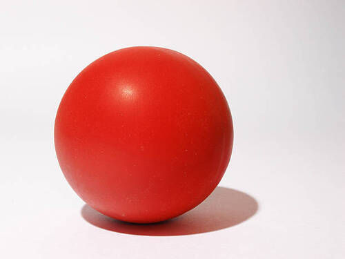 High Tear And Tensile Strength Abrasion Resistant Red Sponge Rubber Toy Balls Diameter: 60 Millimeter (Mm)