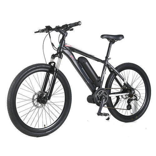 Oem 26 Inch Aluminum Alloy Lithium Battery Mountain Bike Mid Motor 8 Speed Electric Mountain Bike