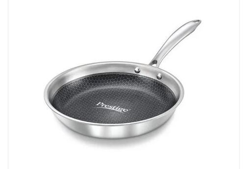 Prestige Tri Ply Honeycomb Stainless Steel Fry Pan With Lid - Material: Metal