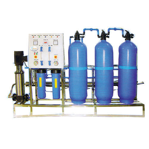 Water Softening Plant - Mild Steel, 1000 Liter/Hour Capacity, Blue Color | Automatic Operation, Easy to Install, Superior Performance, RO Cleaning System