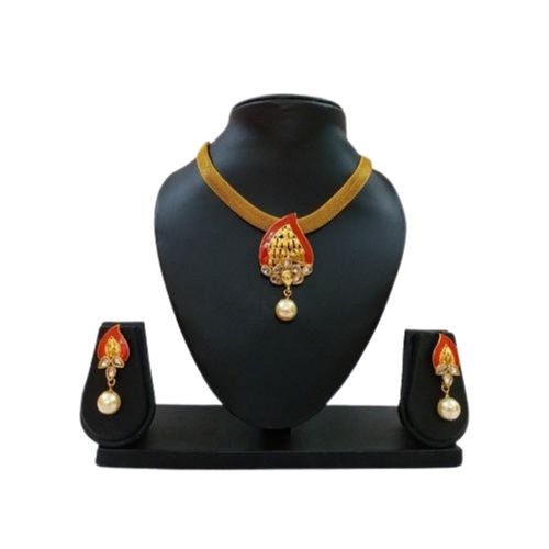 Multicolour 250 Grams Classy Anti-Tarnish Artificial Alloy Imitation Necklace Set For Women