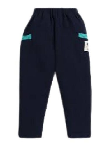 Quick Dry Mens Causal Wear Plain Navy Blue Polyester Track Pants 