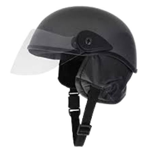 Mens Plain Abs Plastic Material Black Half Face Safety Helmets at Best