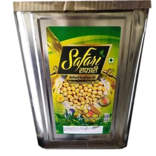 15 Liter Tin Pack Pure And Natural Unadulterated Soyabean Refined Oil Application: Cooking