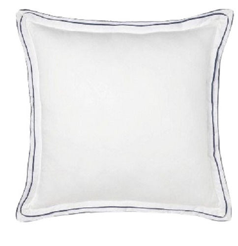 White 26 X 26 Inch Size Squared Cotton Plain Cushion Pillow